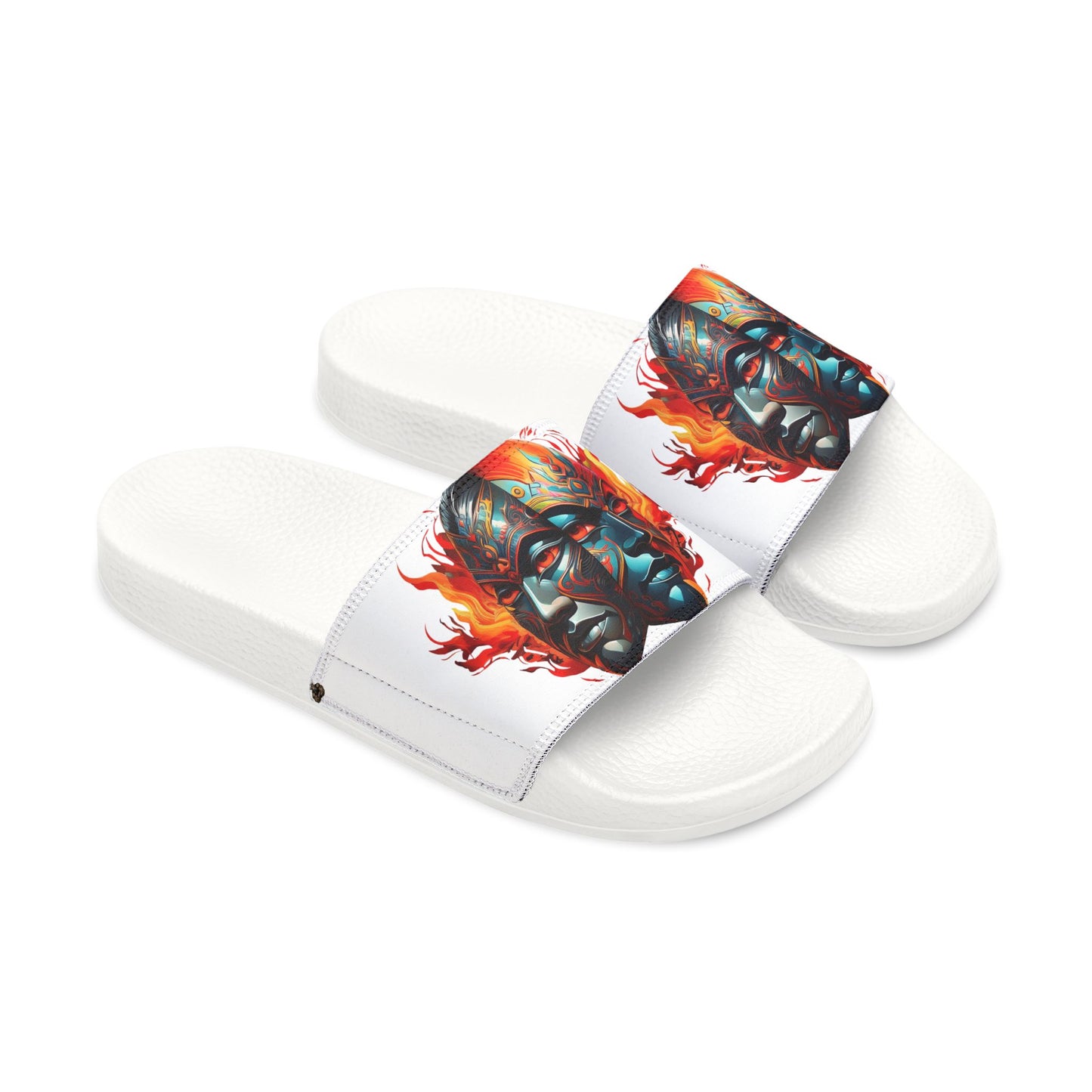 Men’s Washable Two Face Fire Kabuki Slides