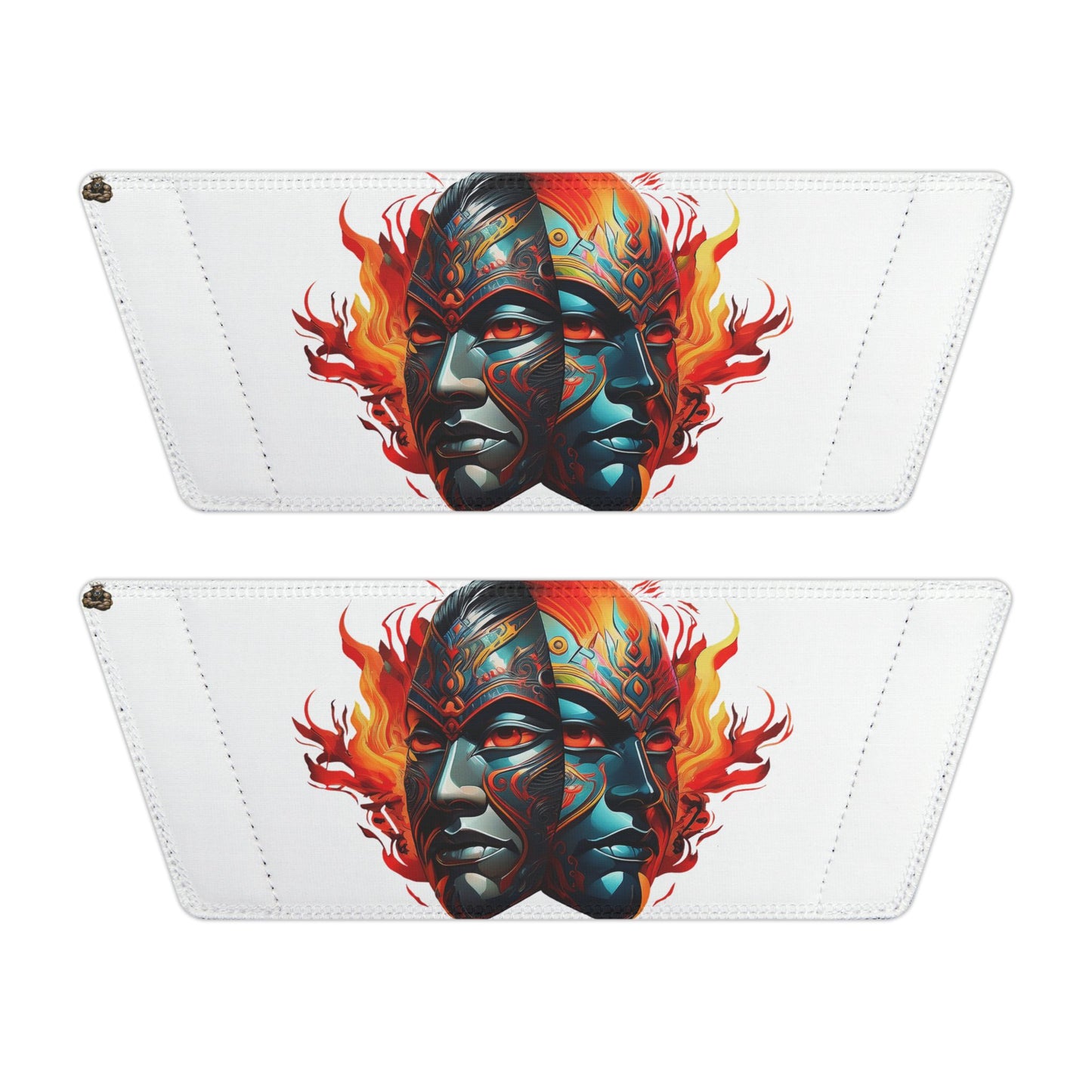 Men’s Washable Two Face Fire Kabuki Slides