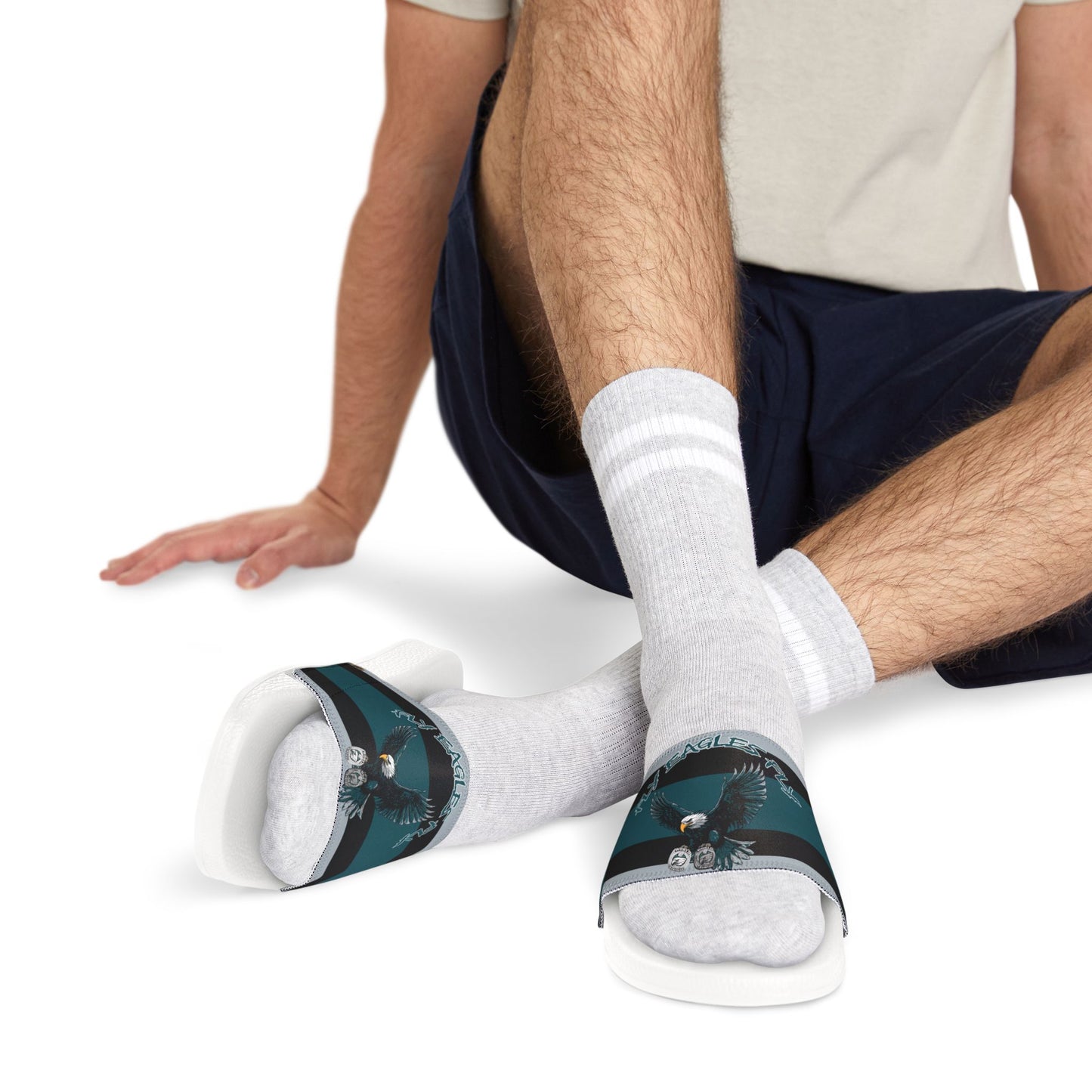 Men’s Washable Fly Eagles Flay Slides