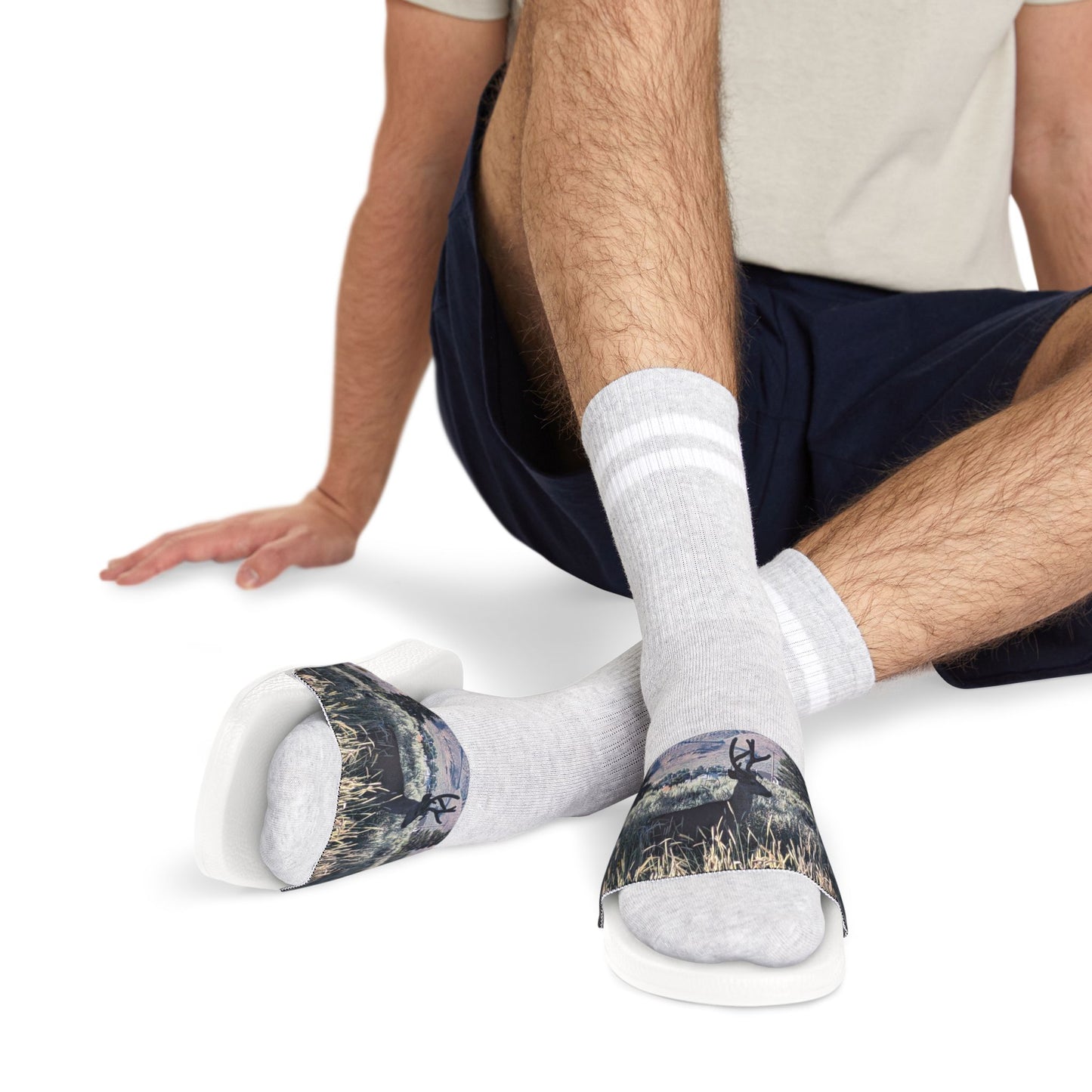 Men's Washable Buck Slides