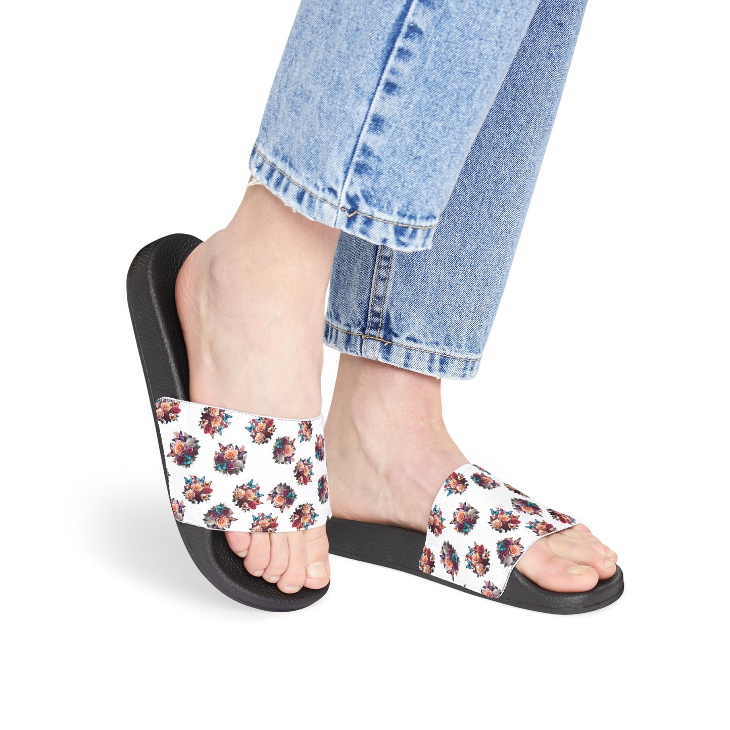 Women's Washable Rose Slides