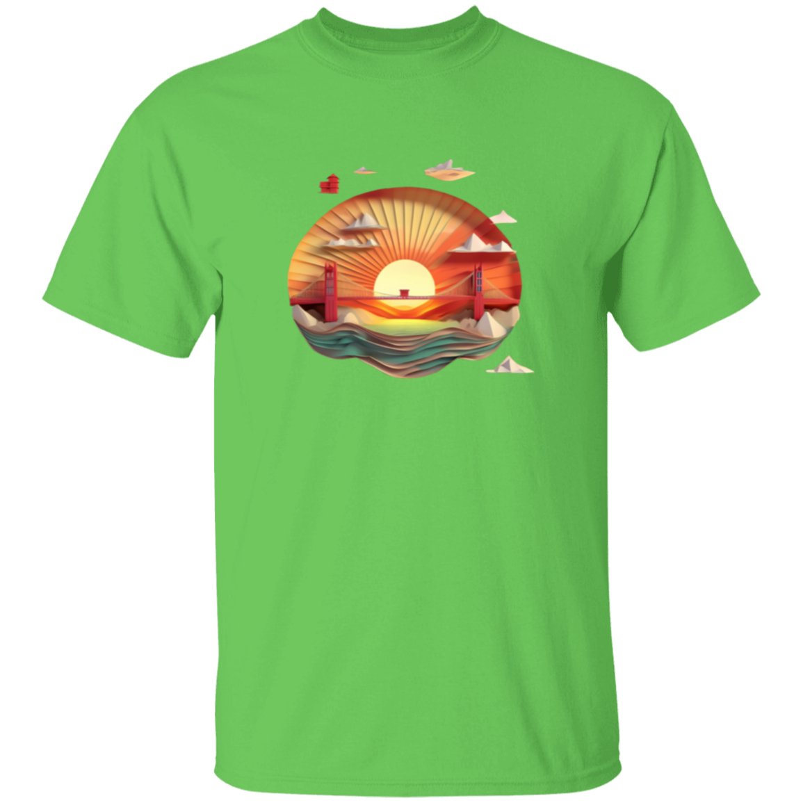 Golden Gate Origami T Shirt