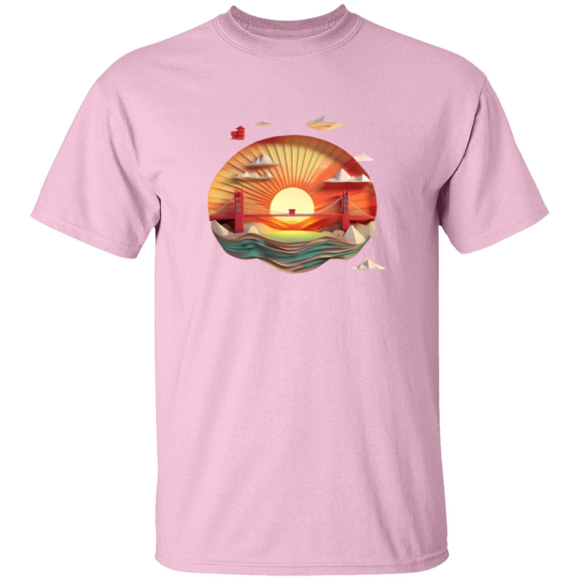 Golden Gate Origami T Shirt