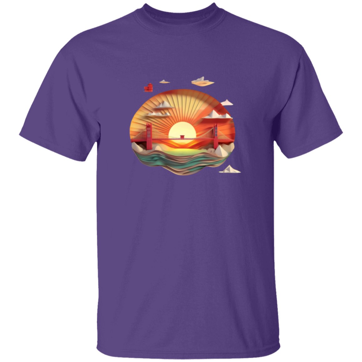 Golden Gate Origami T Shirt