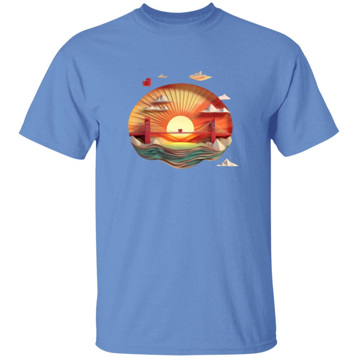 Golden Gate Origami T Shirt