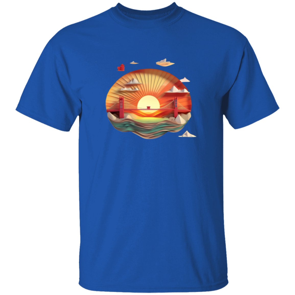 Golden Gate Origami T Shirt