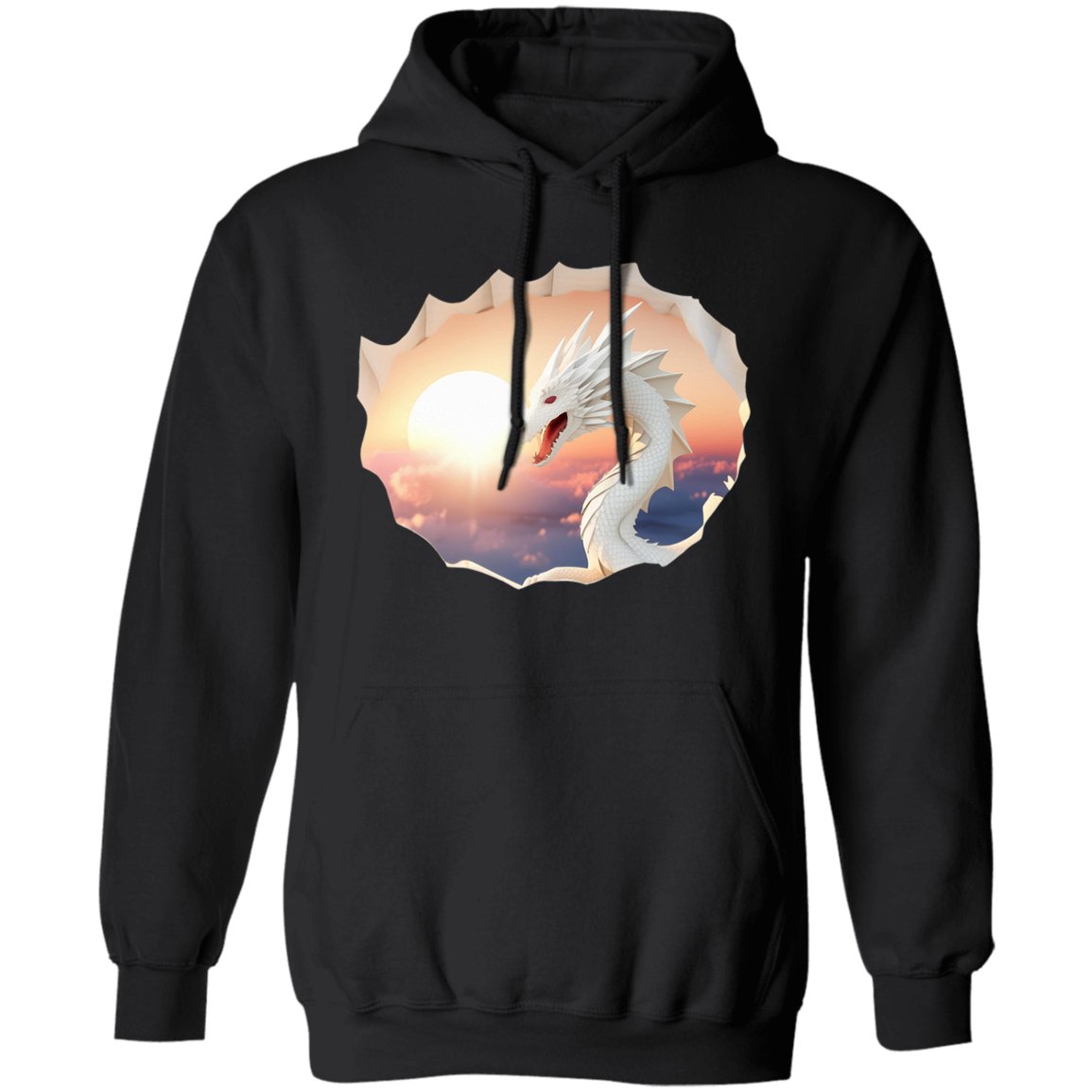 Dragon Sunset Hoodie - Badness Creations