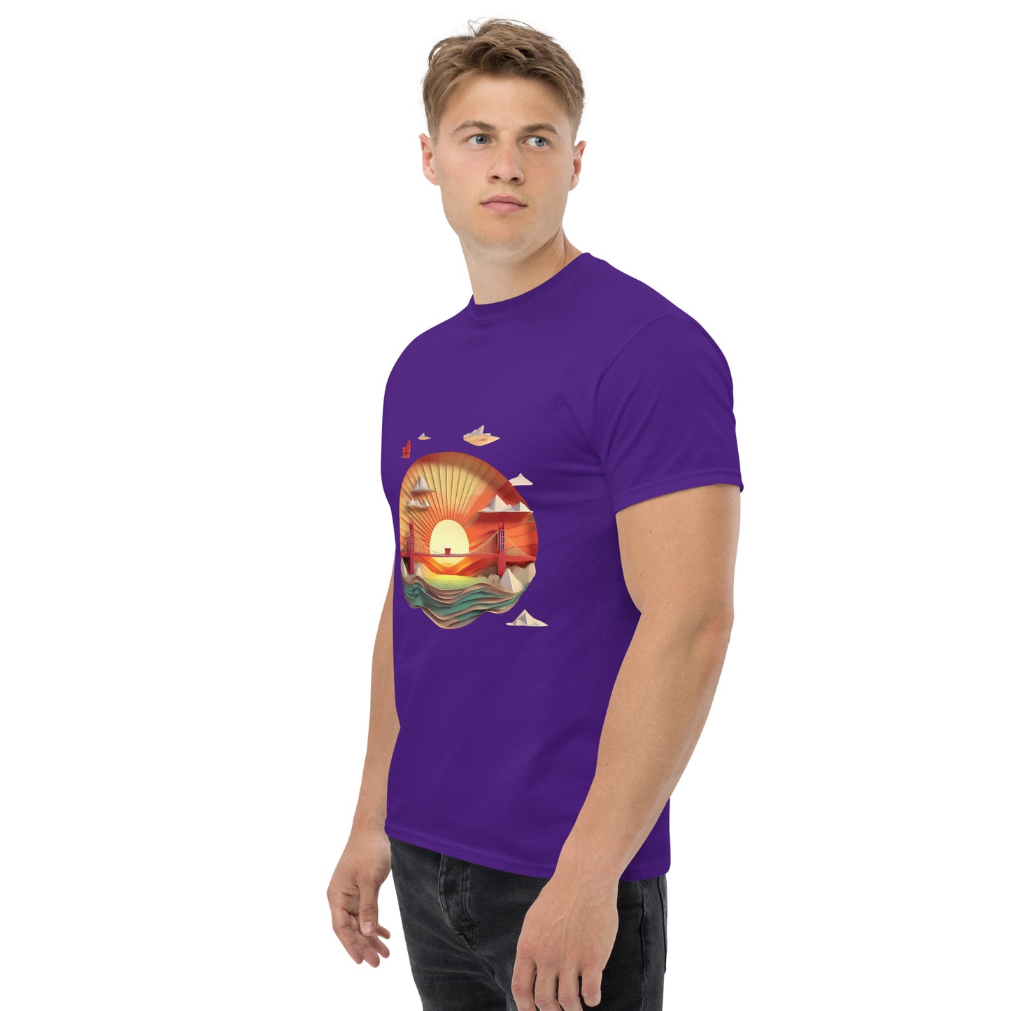 Golden Gate Origami T Shirt