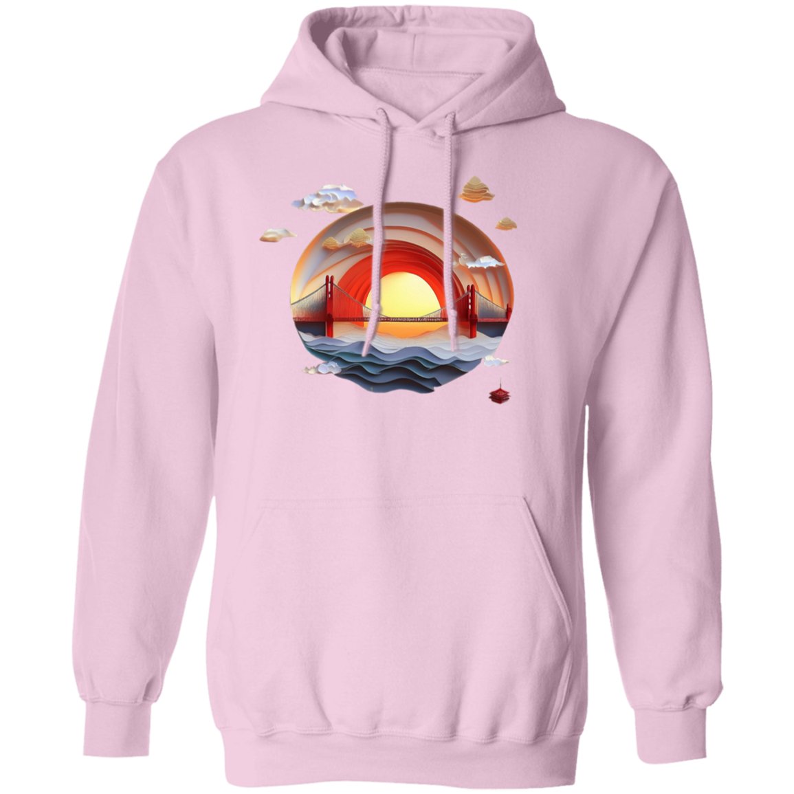 Golden Gate Origami Hoodie