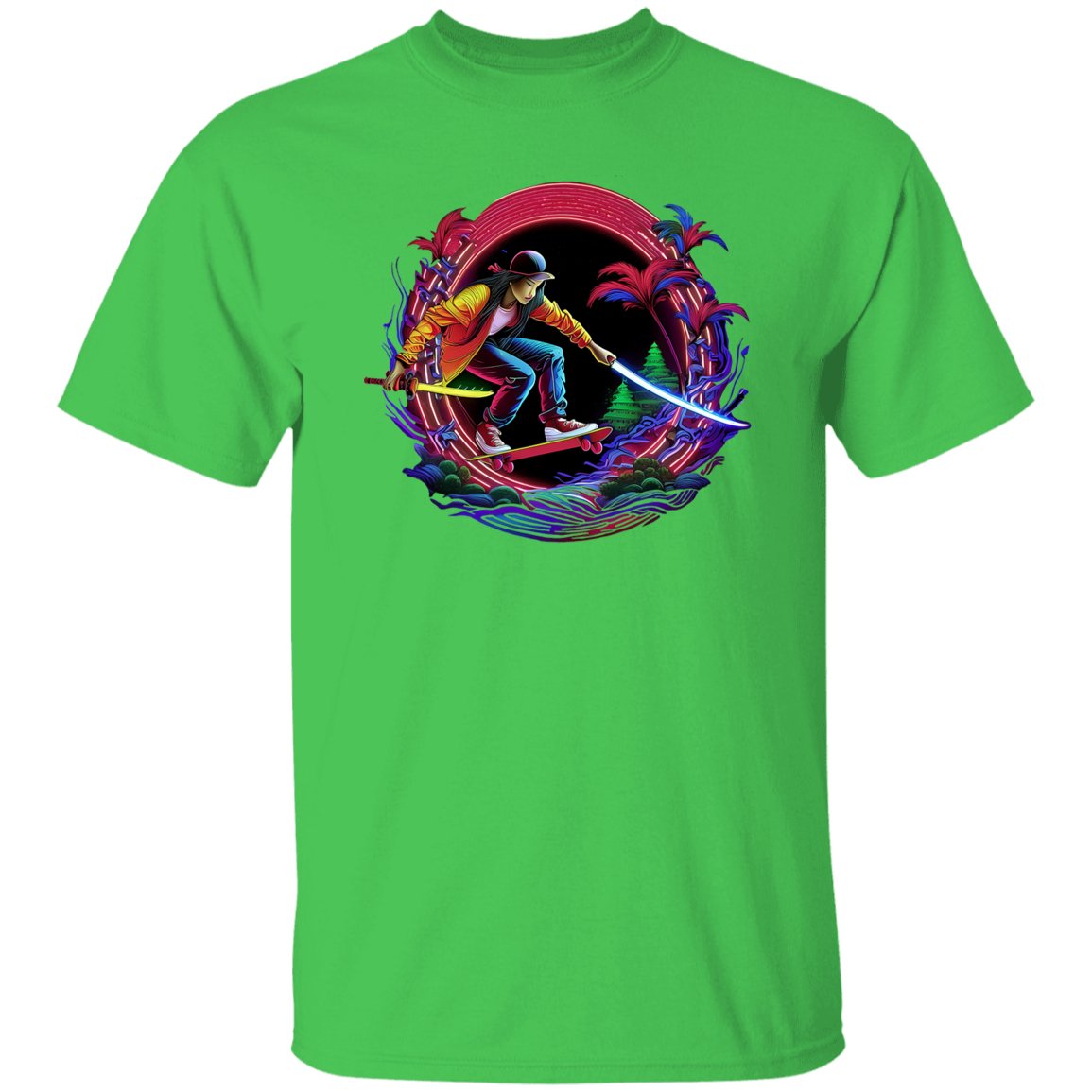 Skateboard Warrior T Shirt - Badness Creations