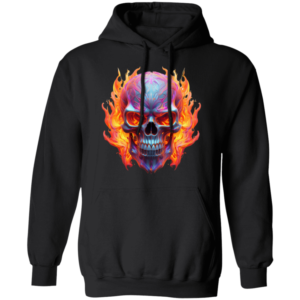 Flaming Skull Hoodie