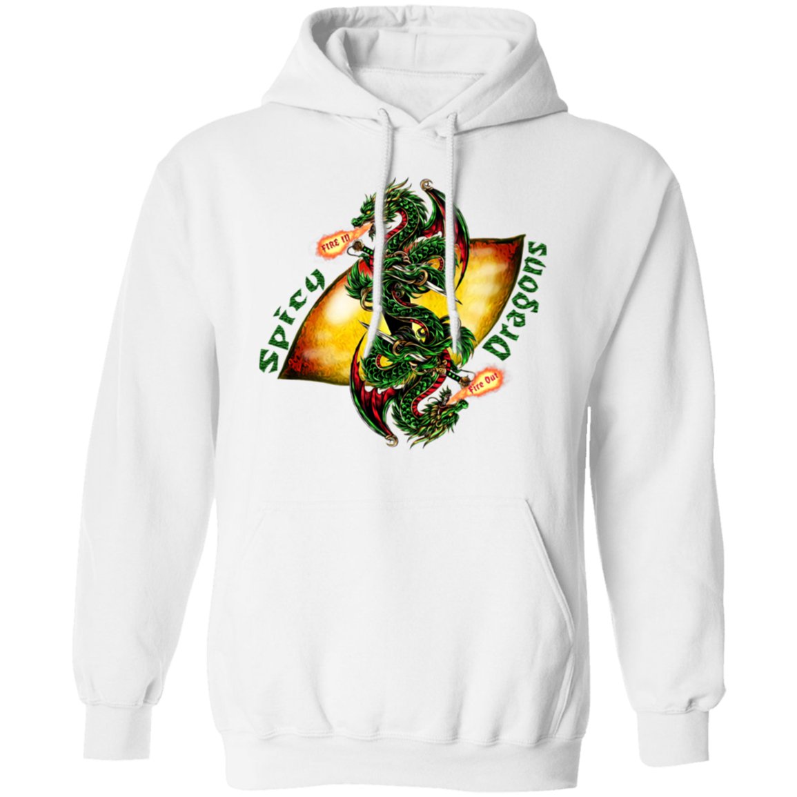 Spicy Dragons Pullover Hoodie