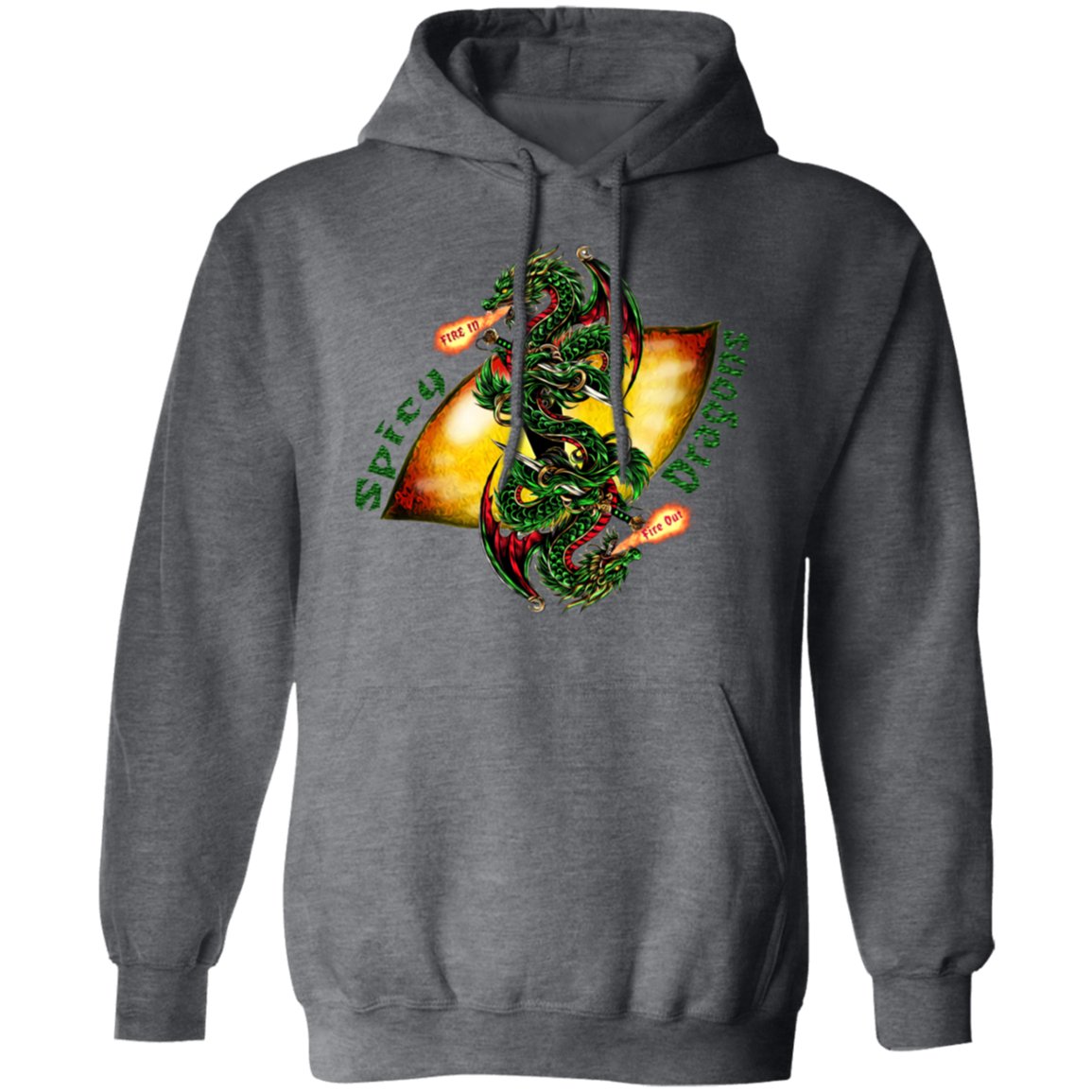 Spicy Dragons Pullover Hoodie