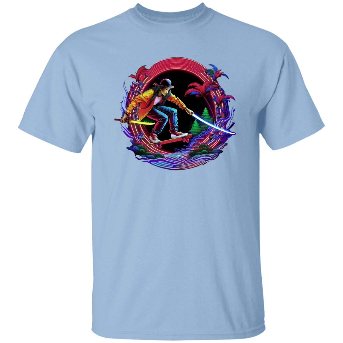 Skateboard Warrior T Shirt - Badness Creations