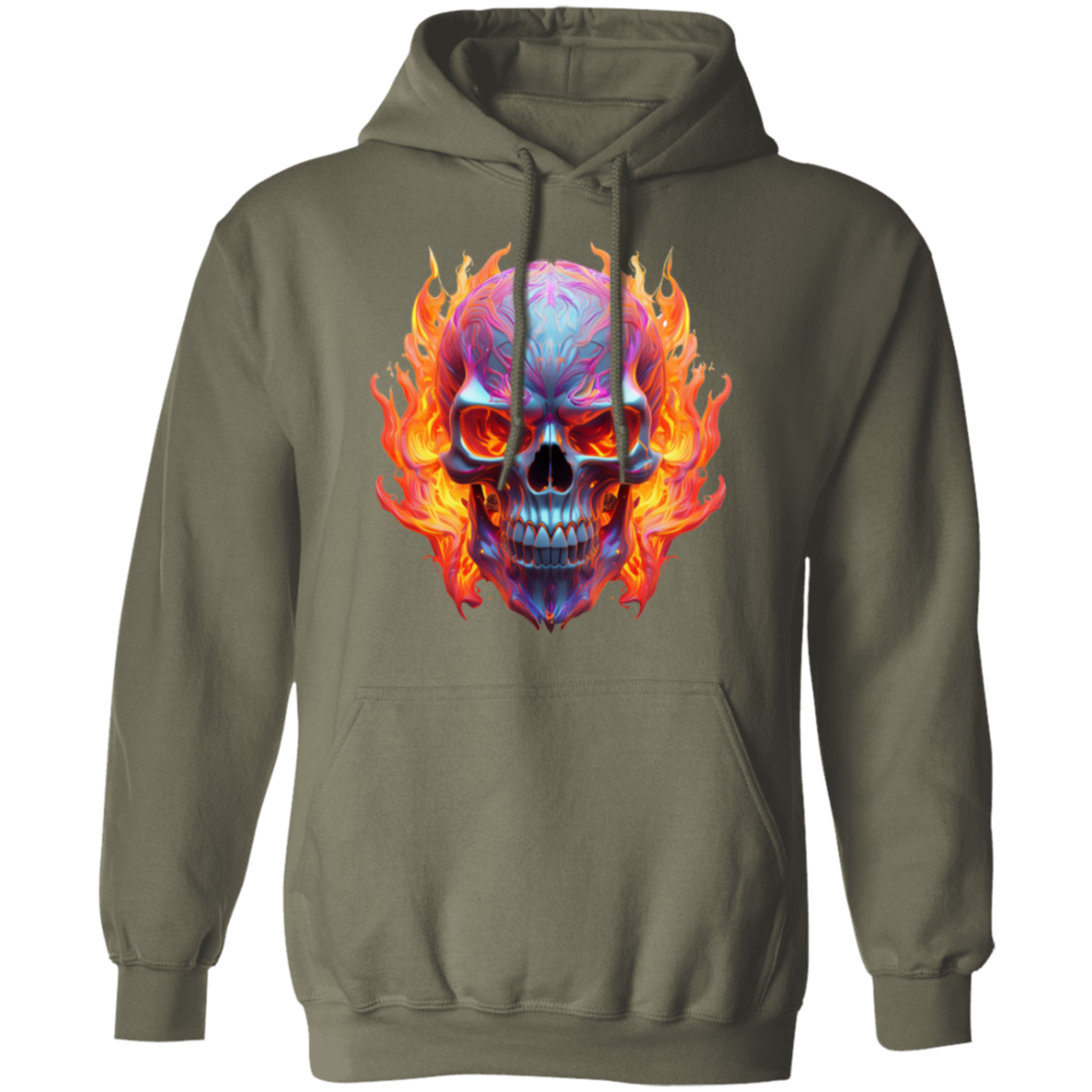 Flaming Skull Hoodie