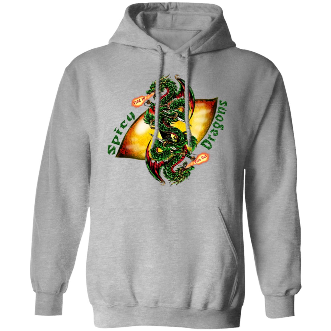 Spicy Dragons Pullover Hoodie