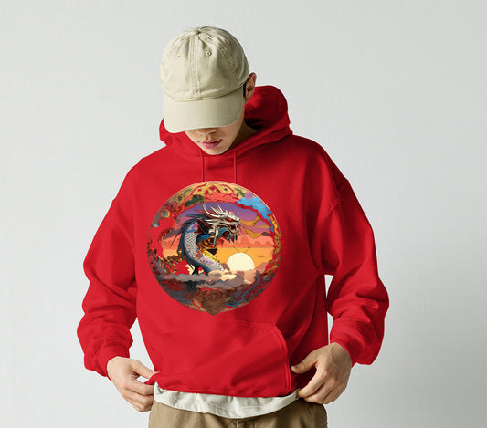 Dragon in The Sky Hoodie