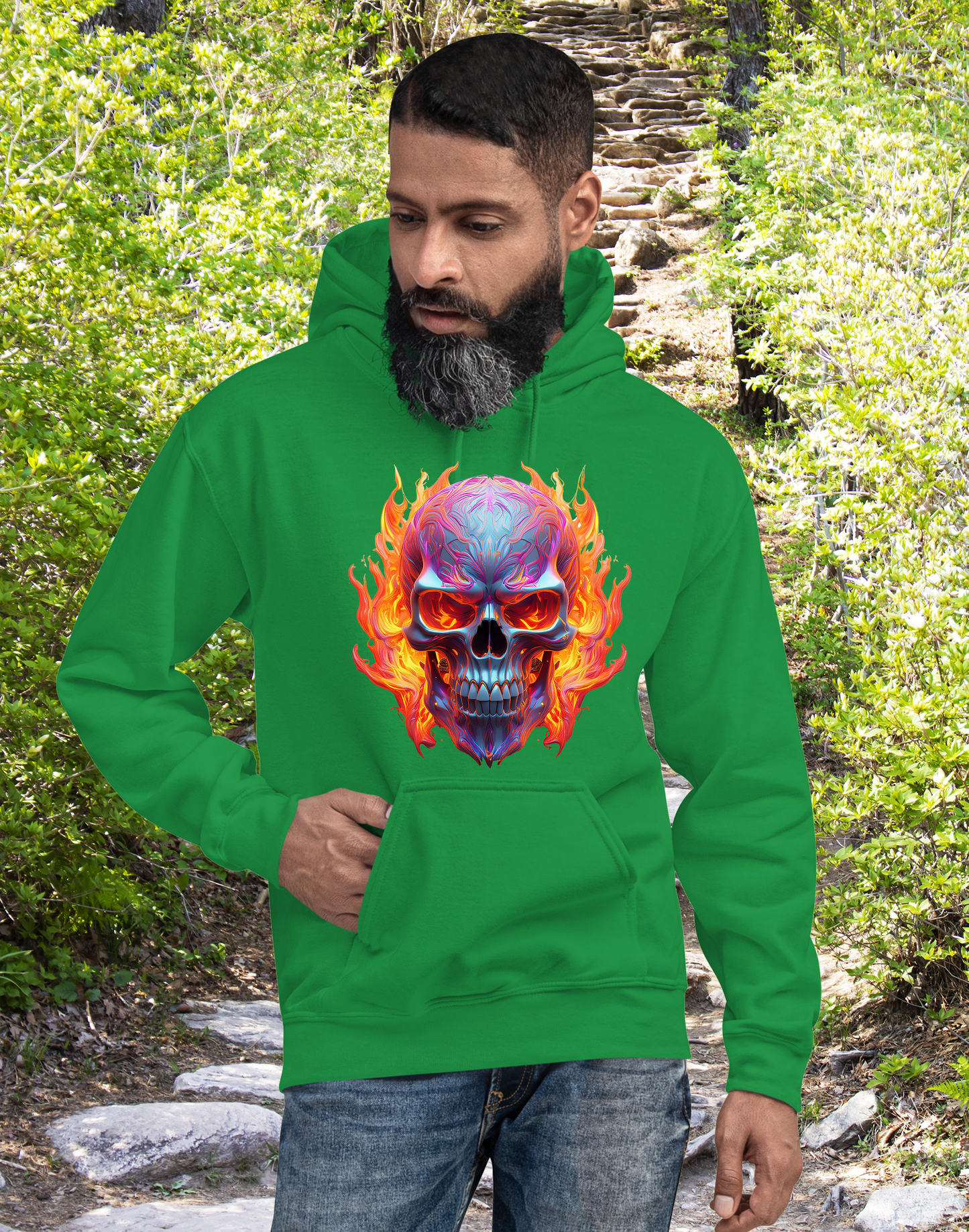 Flaming Skull Hoodie