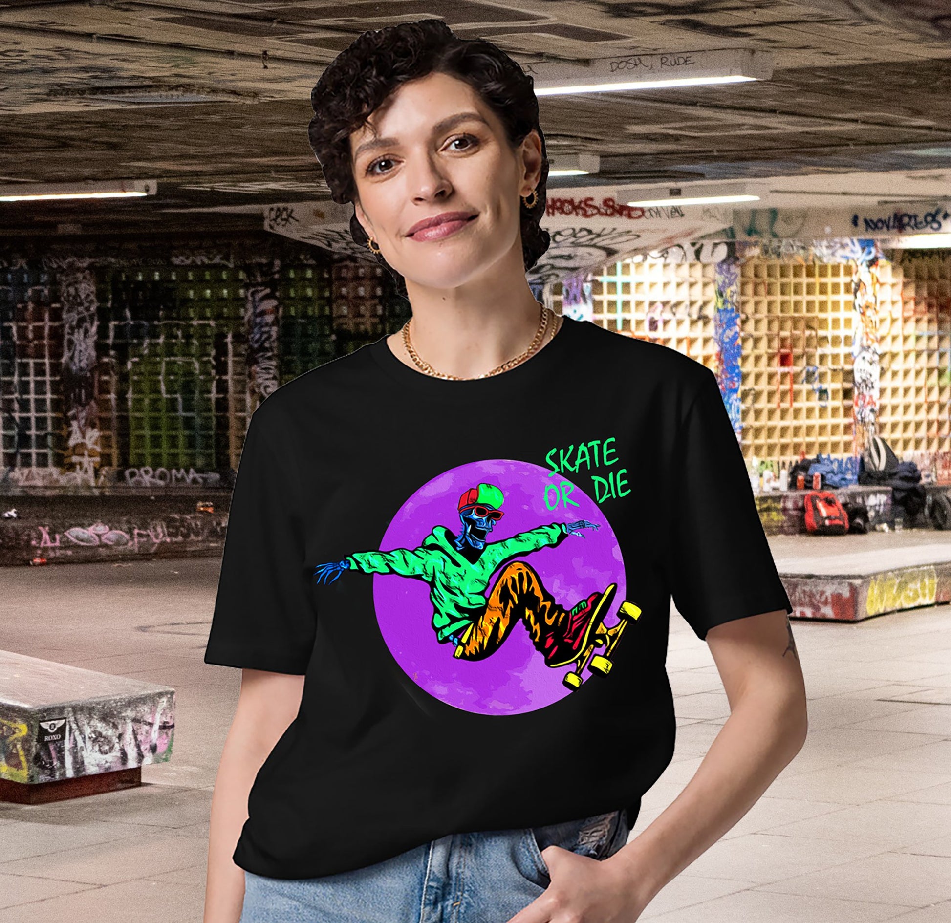 Skate or Die T Shirt - Badness Creations