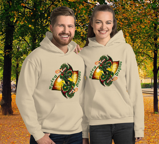 Spicy Dragons Pullover Hoodie