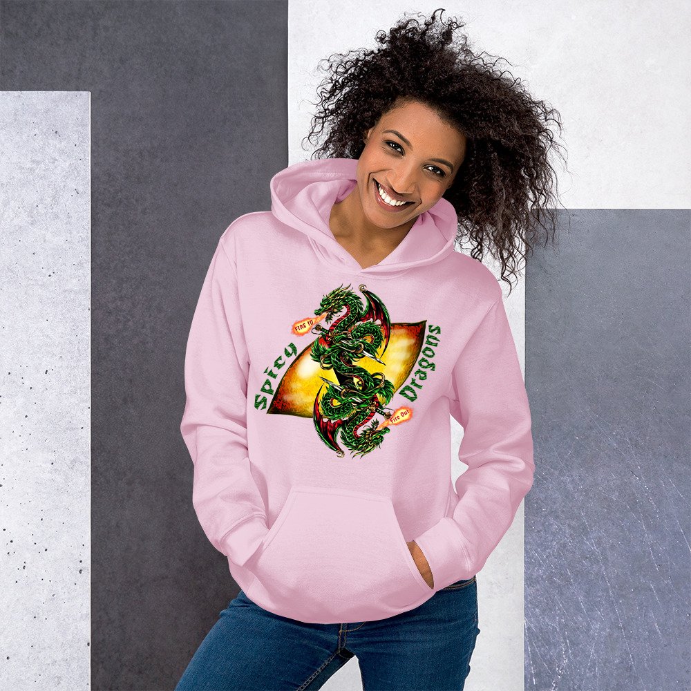 Spicy Dragons Pullover Hoodie